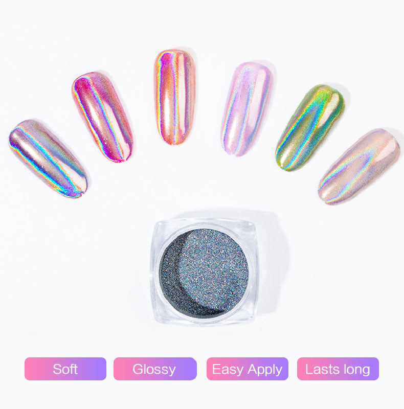 New Arrival Laser Effect Powder Nail Wholesale Supply For Manicure