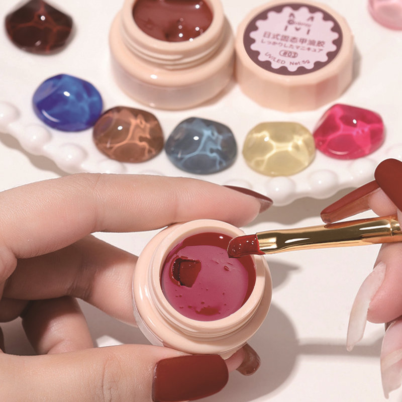 2022 Nail Trend Solid Cream Pudding Gel Polish Bulk Order Free Sample