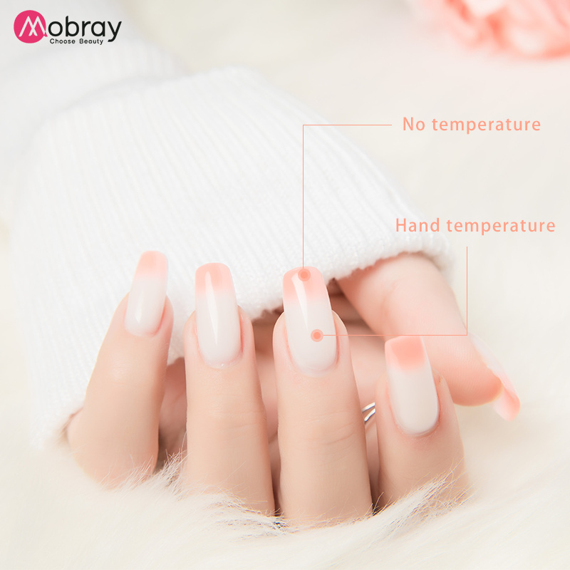 Mobray New Wholesale Temperature Change Crystal Poly Gel Private Label Free Sample