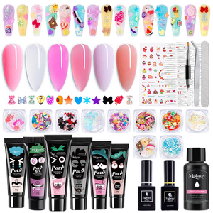 New Poly Gel Kits With Nail Decoration Wholesale OEM Bulk Supply