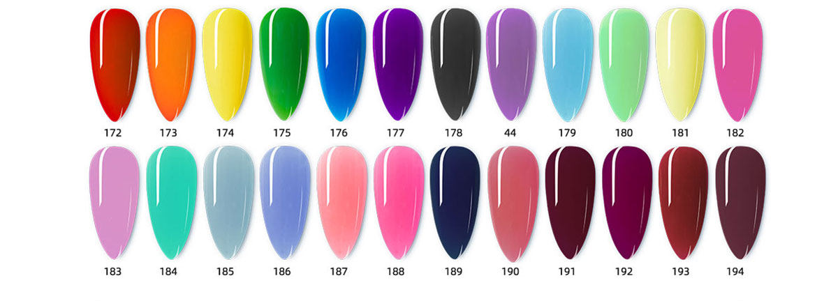 UV Builder Gel Color Chart | Mobray Gel