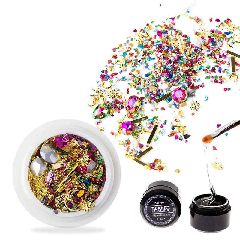 New Arrival Factory Big Diamond Mixed Nail Decoration for Gel Polish