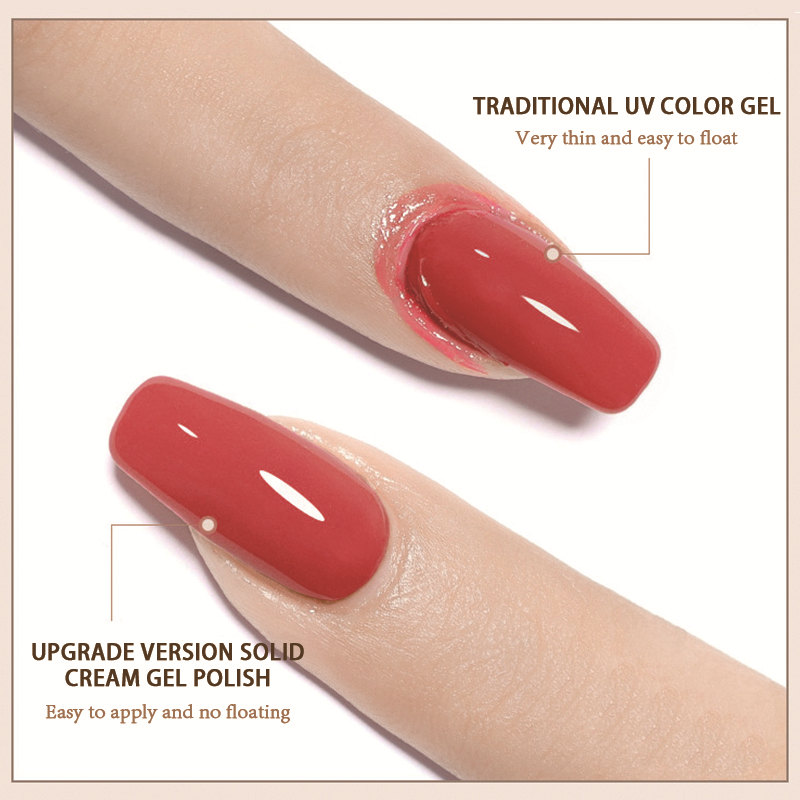 2022 Nail Trend Solid Cream Pudding Gel Polish Bulk Order Free Sample